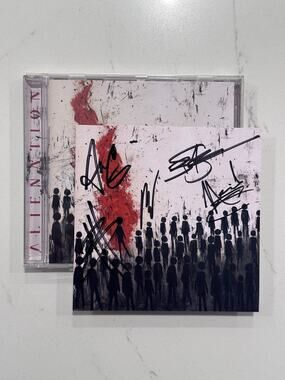 Three Days Grace SIGNED Alienation CD AUTOGRAPHED #1